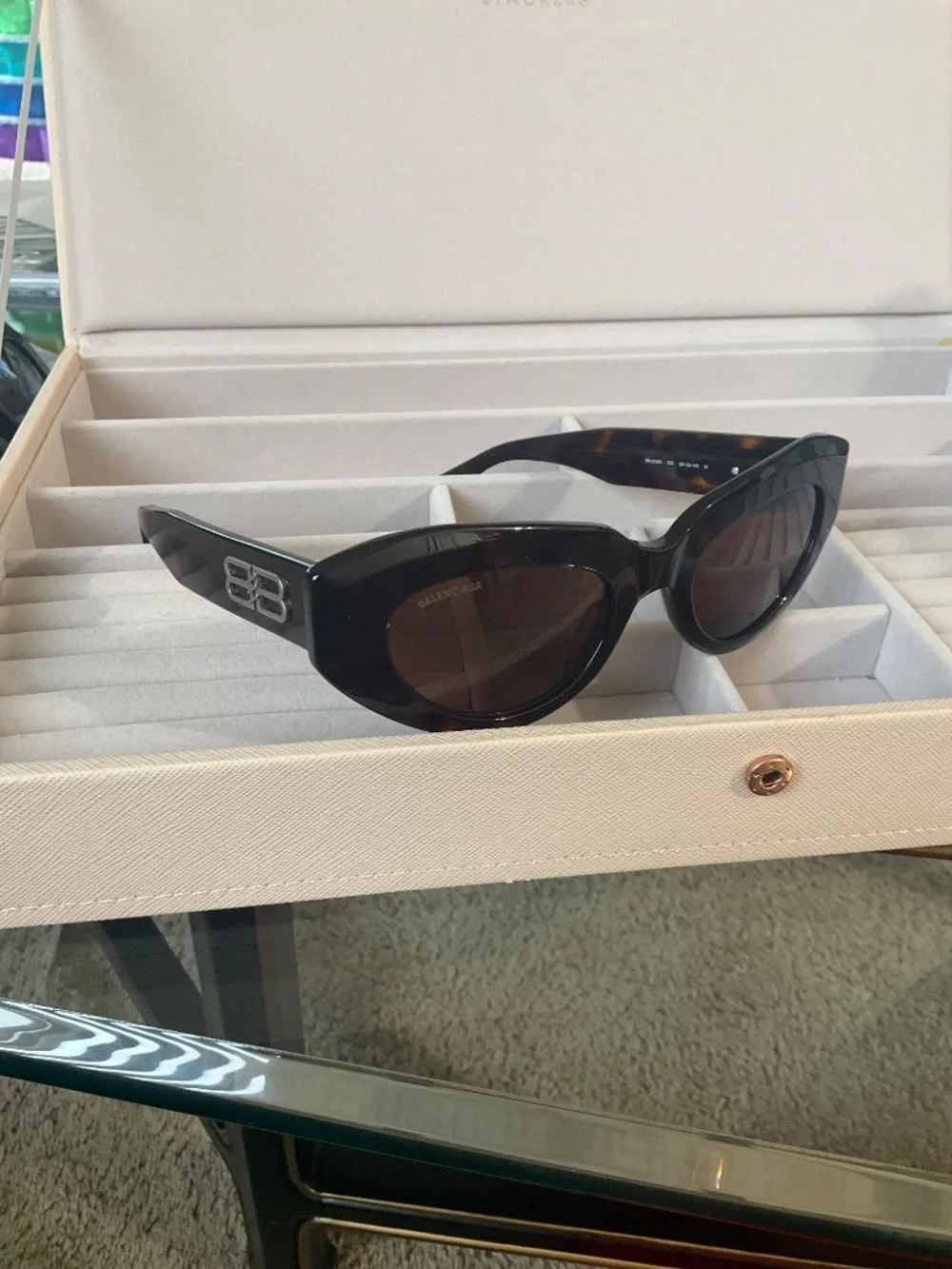 Balenciaga BB0236S Havana/Brown (002) Sunglasses